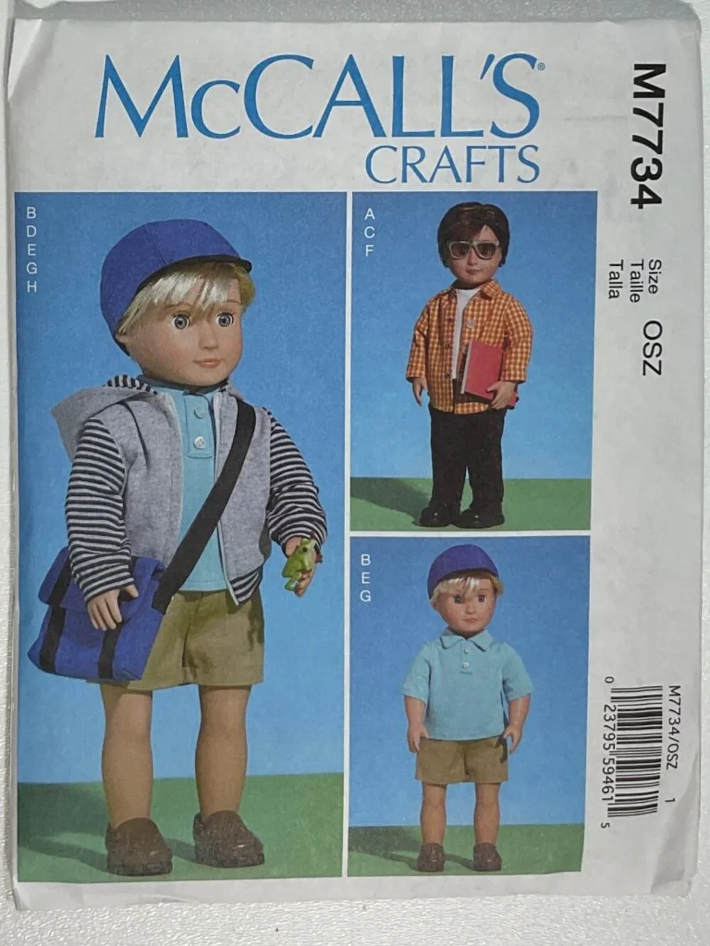 McCalls 7734 Uncut Boys Clothes for 18